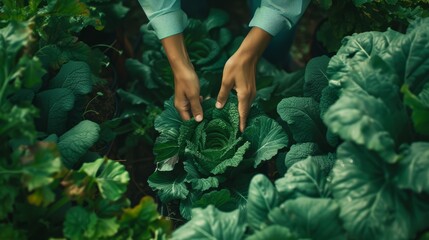 raccolta verdura biologica