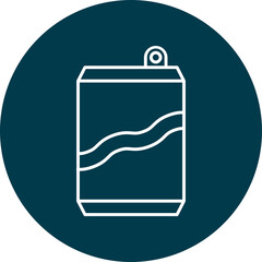 Can Line Circle Icon
