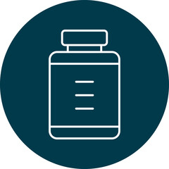 Jar Line Circle Icon