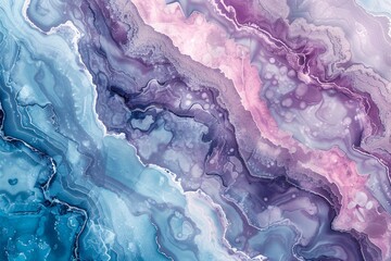 Marble granite texture, blue and purple color for background. Abstract background wall surface pattern graphic, Vibrant Abstract Watercolor Painting with a Serene Watercolor Background.