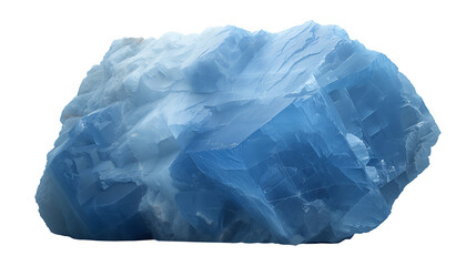 Obraz premium Blue color stone on a transparent background. Stone png