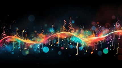 The sound of musical notes is a symbol of beauty and sophistication in the world of music. It is an image or symbol used to express or indicate a song or musical sound that is created. Musical notes.