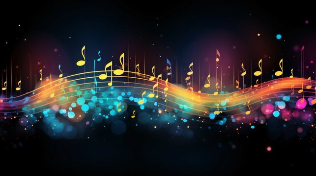 The sound of musical notes is a symbol of beauty and sophistication in the world of music. It is an image or symbol used to express or indicate a song or musical sound that is created. Musical notes.