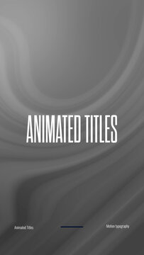 Basic Black and White Titles | Changeable Colors