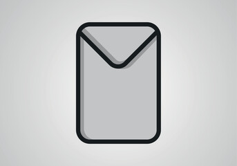 Mail envelope icon in flat style. Receive email letter spam vector illustration on white background. Mail communication business concept.
