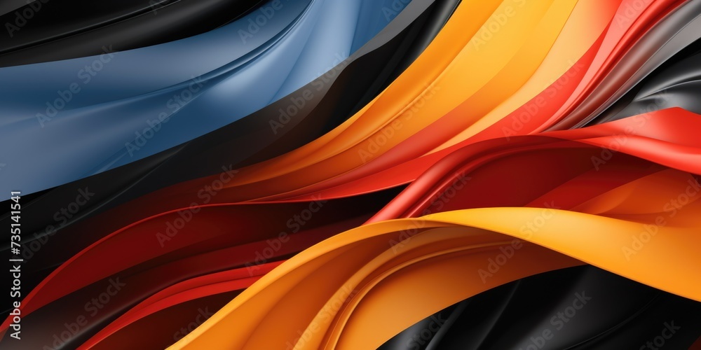 Poster a vibrant abstract background featuring a combination of black, red, and yellow colors. ideal for va