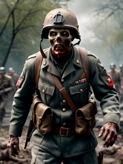 Zombie Soldier of World War II, Generative IA
