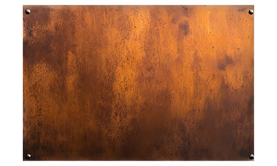 Grunge rust metal texture  isolated on transparent background. png