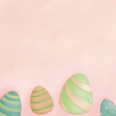 Colorful easter eggs background