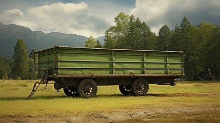hauling farm trailer