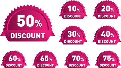 50%, 25%, Discount mega offer for big sale marketing shopping for short time