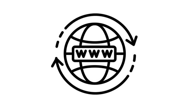 Website Address Concept, World Wide Web Vector Icon Design, Cloud computing and Internet hosting services Symbol, Web URL Sign
