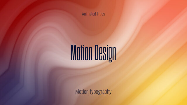 Spectrum Titles Suite | Changeable Colors