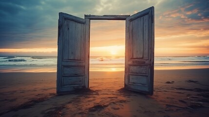 open doors show the way to new world