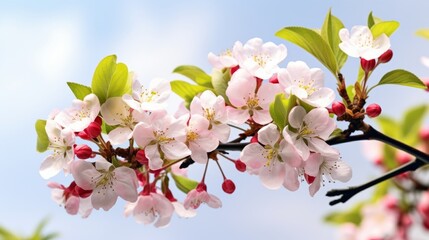 Fototapeta na wymiar Blossom of a cherry tree
