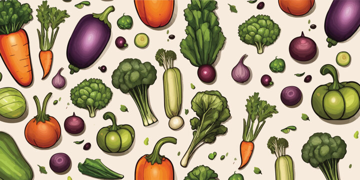 vegetable background template