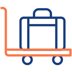 Travel Luggage vector design icon . svg