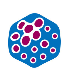human cell icon set 