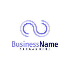 Letter N logo design vector. Creative Initial N logo concepts template