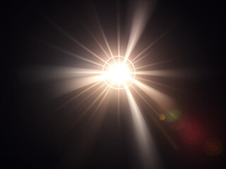 Light lens flare background effect