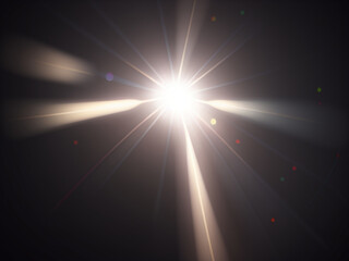 Light lens flare background effect