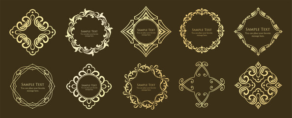 アンティークなフレームセット