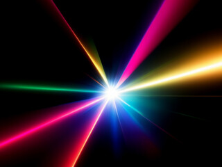 Colorful Light galaxy lens flare background