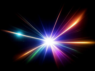 Light lens flare background effect