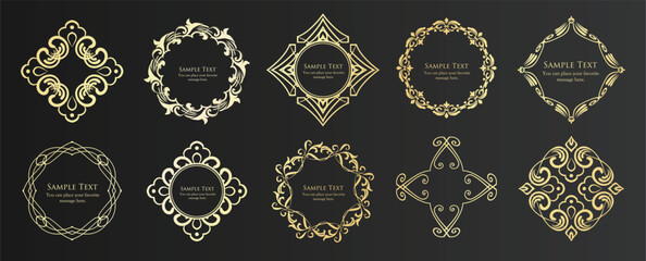 アンティークなフレームセット