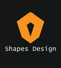 Fototapeta premium Shapes design vector template. Abstract logo design. Vector illustration.