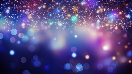 Fototapeta premium outer space. Abstract illustration with many lights on black background. Shining star. Decoration for holiday design.