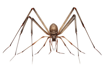 Harvestman daddy longlegs isolated on transparent Background