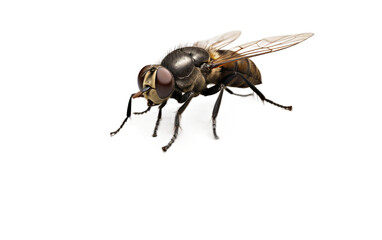 Horsefly at stone isolated on transparent Background