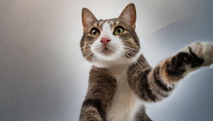 Obraz premium Generated image cat taking selfie