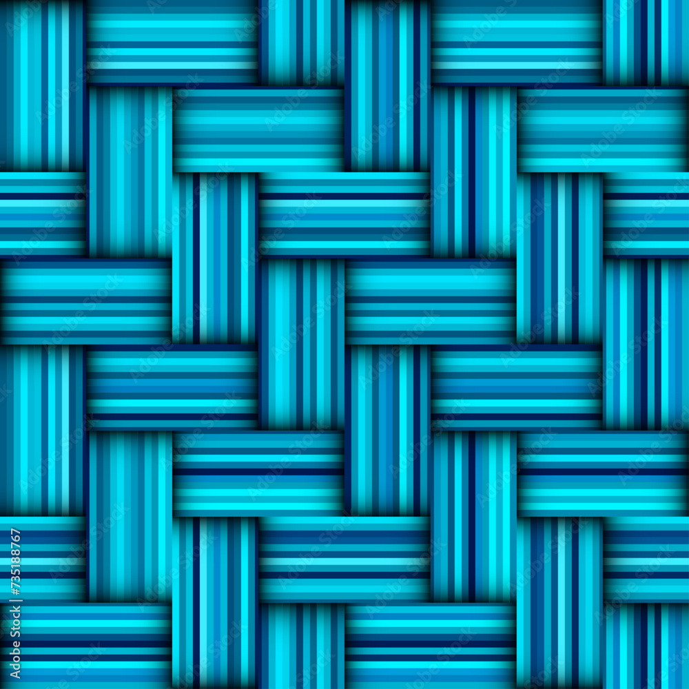 Poster seamless vector image. teal and turquoise colours herringbone geometric pattern. vector illustration