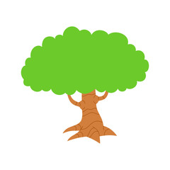 Oak tree icon. Vector image