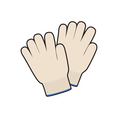 Gloves for work. Vector image