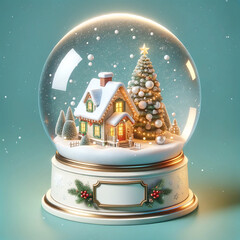 3D Christmas Snow Globe