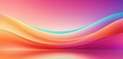 Bending of colorful gradient lines