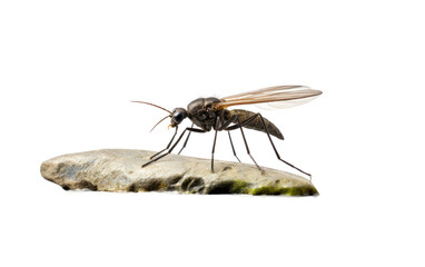 Midge and the Stone Connection isolated on transparent Background