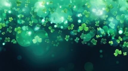 Obraz premium St. Patrick's Day background with clover leaves