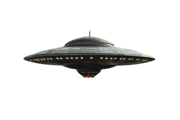 Tuinposter UFO UFO Isolated on Transparent Background