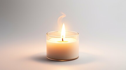 Fototapeta na wymiar scent candle transparent background In