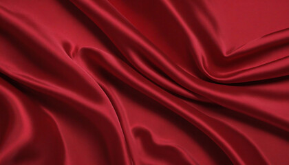 Obraz premium Crimson opulent satin or silk fabric backdrop