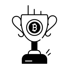 Blockchain Currencies Linear icon