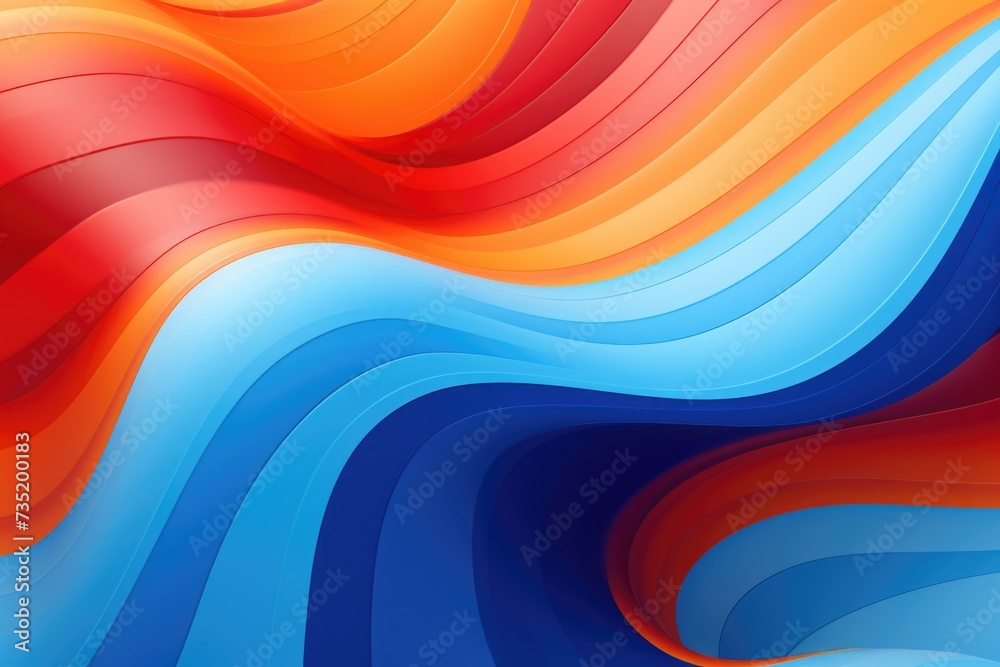 Poster A vibrant and dynamic abstract background featuring colorful wavy lines. Perfect for adding a modern touch to designs.