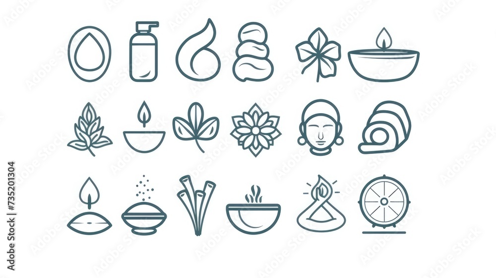 Poster A collection of various types of food and drinks. This versatile image can be used for menus, recipe books, food blogs, and restaurant advertisements