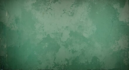 Obraz premium Green grunge background, distressed textured old pattern backdrop