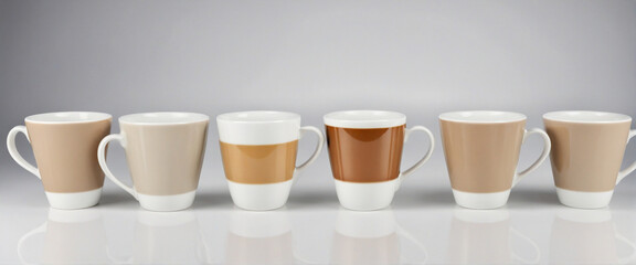 Fototapeta na wymiar Coffee cup collection, ready for use