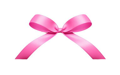 Ribbon of Pink isolated on transparent Background